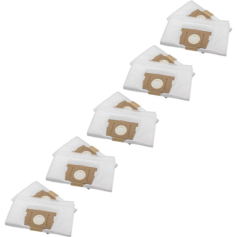 

50x Bolsa aspiradora compatible con Rowenta RO 6400- 6499 Silence Force aspiradora - vellón micro, 32 cm x 22 cm, blanco - Vhbw