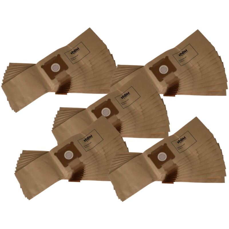 

50x Bolsa aspiradora compatible con Tennant 3400, 3410, 802224, 802225, 1067460, V5 aspiradora - papel, 26 cm x 20 cm, color arena - Vhbw