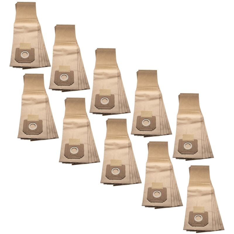 

50x Bolsa aspiradora reemplaza Bosch 2607432036 para aspiradora - papel, 75,2 cm x 20,2 cm, marrón - Vhbw