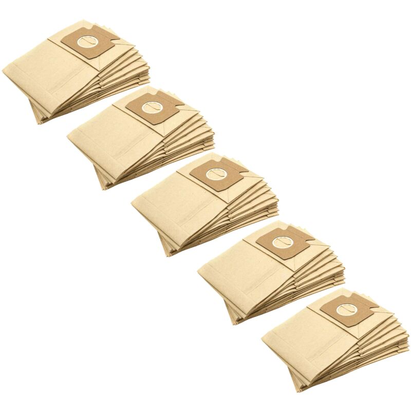 

50x Bolsa aspiradora reemplaza Filterclean M3 para aspiradora - papel, Typ B, 22 cm x 15 cm, color arena - Vhbw