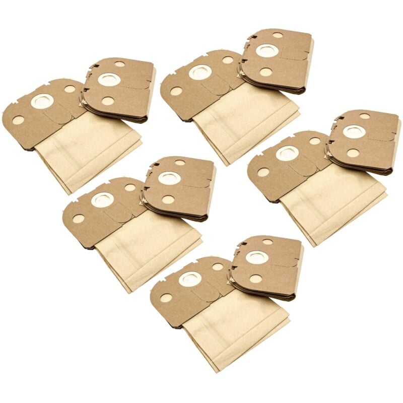 

50x Bolsa aspiradora reemplaza Swirl V 63 para aspiradora - papel, 23 cm x 22,5 cm, color arena - Vhbw