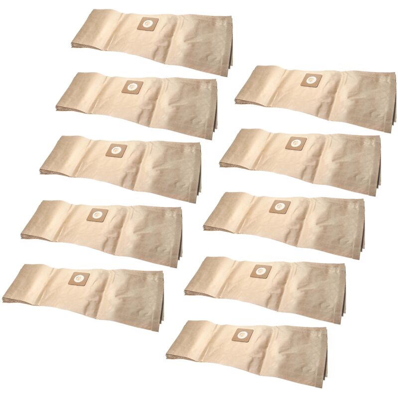 

50x bolsa compatible con Bosch AdvancedVac 20 aspiradora - papel, 85,4 cm x 27 cm, color arena - Vhbw
