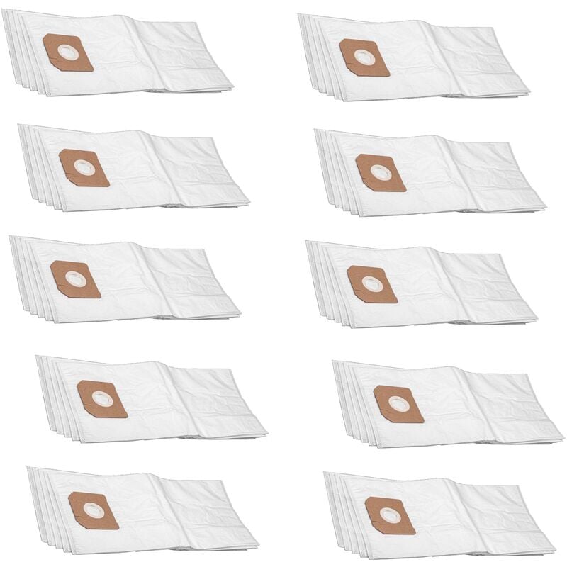

50x bolsa compatible con Flex S36, S36M, VC-35L, VCE-35L aspiradora - vellón micro, blanco - Vhbw