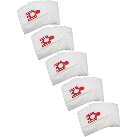 vhbw 50x bolsa compatible con Hoover FreeMotion TFB 2000 - 2499 aspiradora - 28,5 cm x 28 cm blanco
