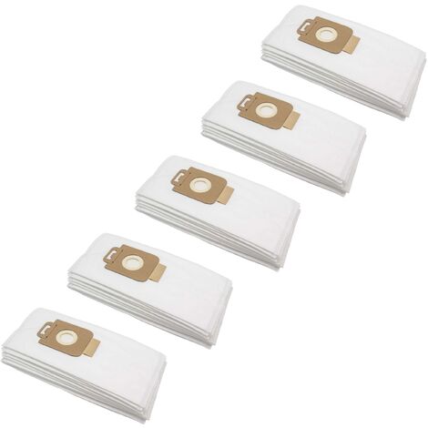 vhbw 50x bolsa compatible con Menalux 1200 aspiradora - 32,5 cm x 15 cm blanco