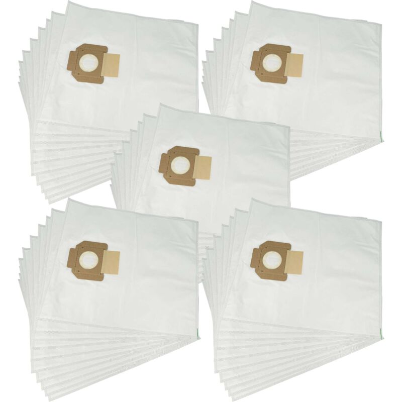 

vhbw 50x bolsa compatible con Nilfisk Alto Attix 30-21 PC, Attix 33-01 IC, Attix 33-2L IC, Attix 33-2M PC aspiradora - vellón micro, blanco