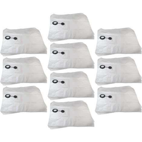 vhbw 50x bolsa compatible con Nilfisk Alto Attix 751-21 EC, Attix 751-21, Attix 751-2M XC aspiradora - 88,2 cm x 62 cm blanco