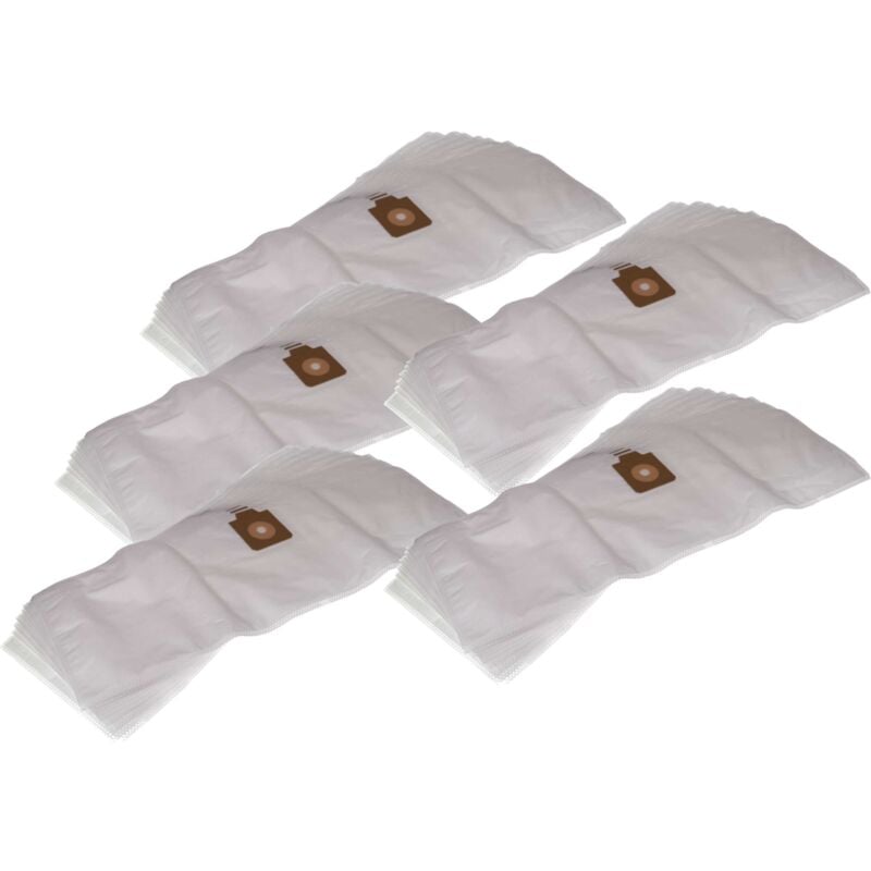

50x bolsa compatible con Nilfisk Cubic Ergo Clean, Euro Panther UZ872, GD930S2, Volt UZ932 aspiradora - vellón micro, blanco - Vhbw
