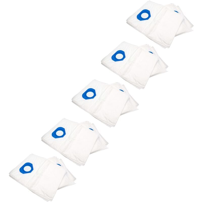 

50x bolsa compatible con Nilfisk GS-90 aspiradora - vellón micro, blanco - Vhbw