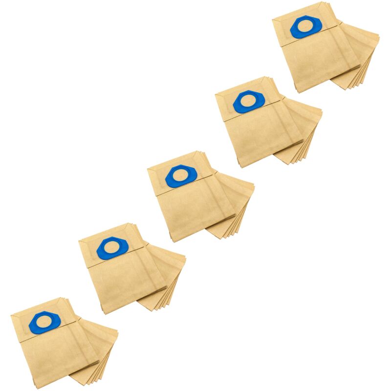

50x bolsa compatible con Nilfisk GS90, GS-90 aspiradora - papel, color arena - Vhbw