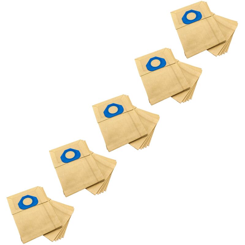 

50x bolsa reemplaza Nilfisk 82095000 para aspiradora - papel, color arena - Vhbw
