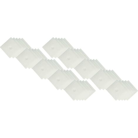 vhbw 50x Filtro de aire compatible con Lunos Skalar, LRK-S, LRA-S, LRK-2S ventilador