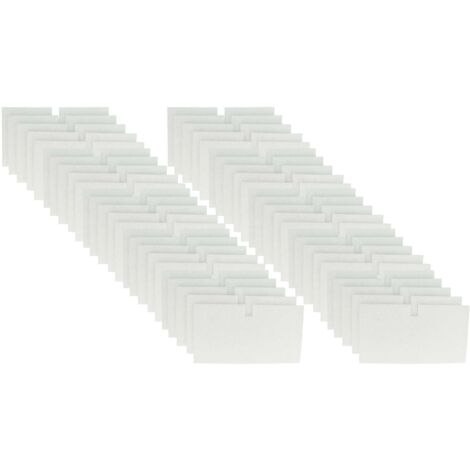 vhbw 50x filtro dell'aria compatibile con Lunos ALD 36,5 ventola, dispositivo di ventilazione - bianco