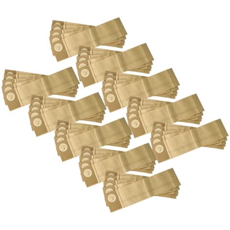vhbw 50x sacchetto compatibile con Johnson Diversy Jet 38, Jet 50 aspirapolvere - 38,5cm x 10cm Marrone