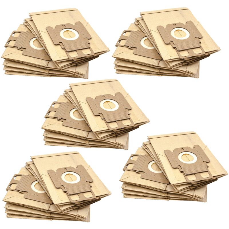Image of 50x sacchetto compatibile con Miele S190 (ab 2011), S191 (ab 2011), S192 (ab 2011) aspirapolvere - in carta, tipo k, 21cm x 13,2cm, color sabbia