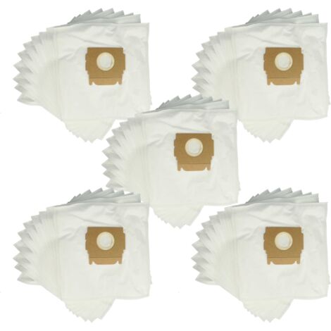 vhbw 50x sacchetto compatibile con Moulinex Power Style 1250, 1300, 1350, Ascot, Ascot 1600, DJ 6, DJ 7 aspirapolvere - 33cm x 28cm Bianco