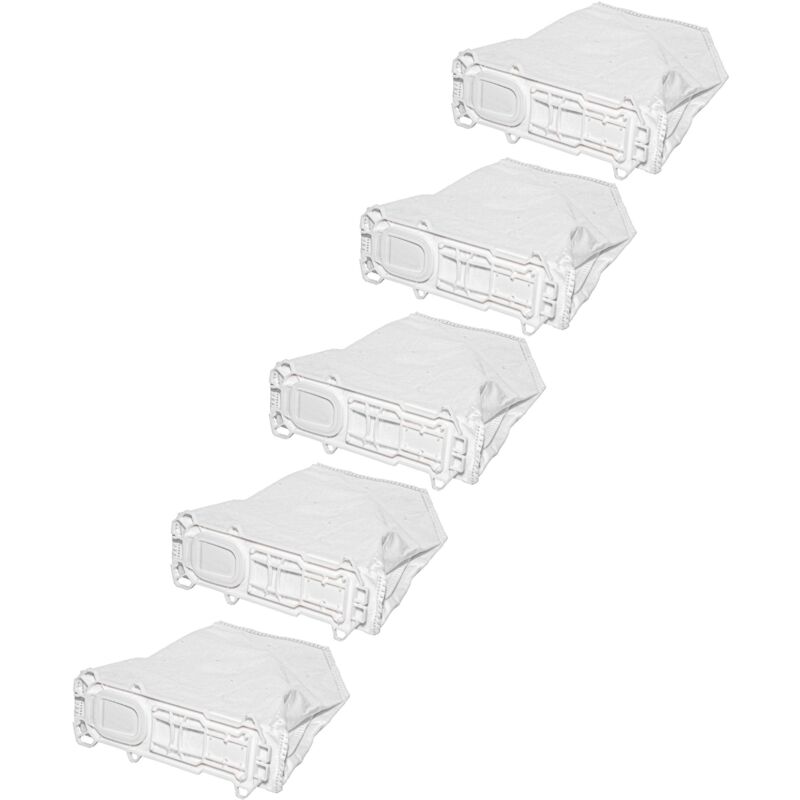 Image of 50x sacchetto compatibile con Vorwerk folletto VK135, VK135SC, VK136, vk 135, vk 136 aspirapolvere - in microfibra, 31cm x 23cm, bianco - Vhbw