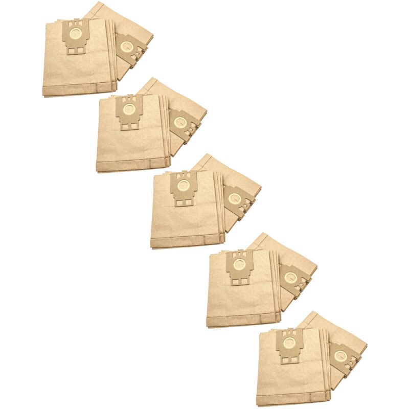 Image of 50x sacchetto dell'aspirapolvere sostituisce Miele Typ h per aspirapolvere - in carta, Typ h, 27cm x 21,5cm, color sabbia - Vhbw