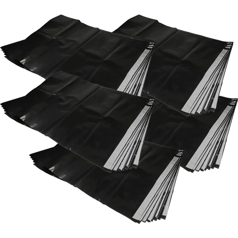 50x Sacs compatible avec Bosch gas 1200 l, 35 l afc, 35 m afc, 35 l sfc+ aspirateur - plastique, 9,2cm x 7,05cm noir - Vhbw