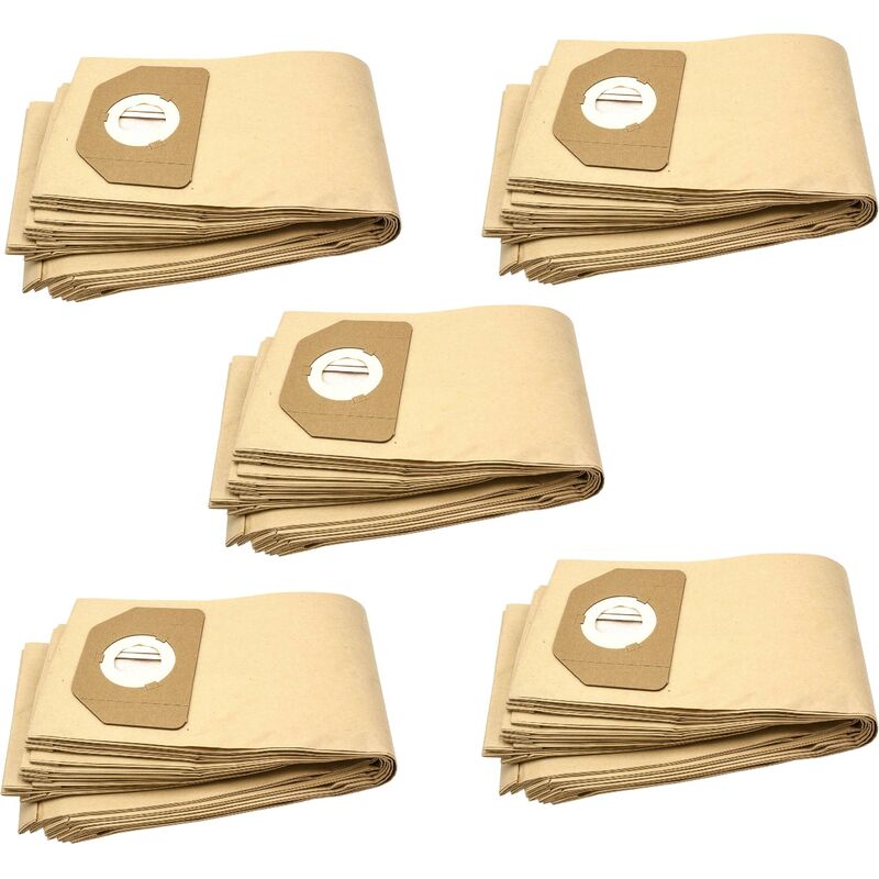 50x sacs compatible avec Kress 1200 ntx ea aspirateur - papier, marron - Vhbw