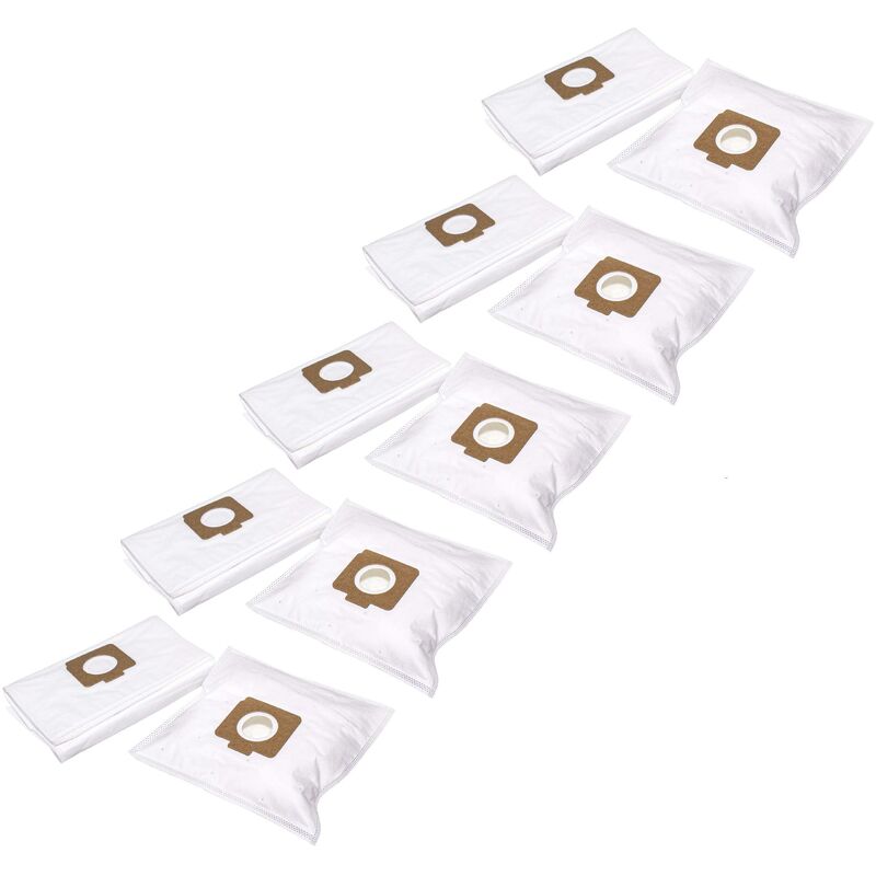 50x Sacs compatible avec Satrap Beta 1200 aspirateur - microfibre non tissée, 28,5cm x 19cm blanc - Vhbw