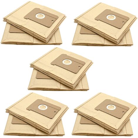vhbw 50x Sacs compatible avec Thomas Premium el aspirateur - papier, 22, 25cm x 20,5cm, couleur sable