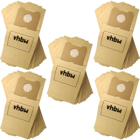 vhbw 50x Sacs remplacement pour Swirl PH 85 pour aspirateur - papier, 30cm x 20cm, couleur sable