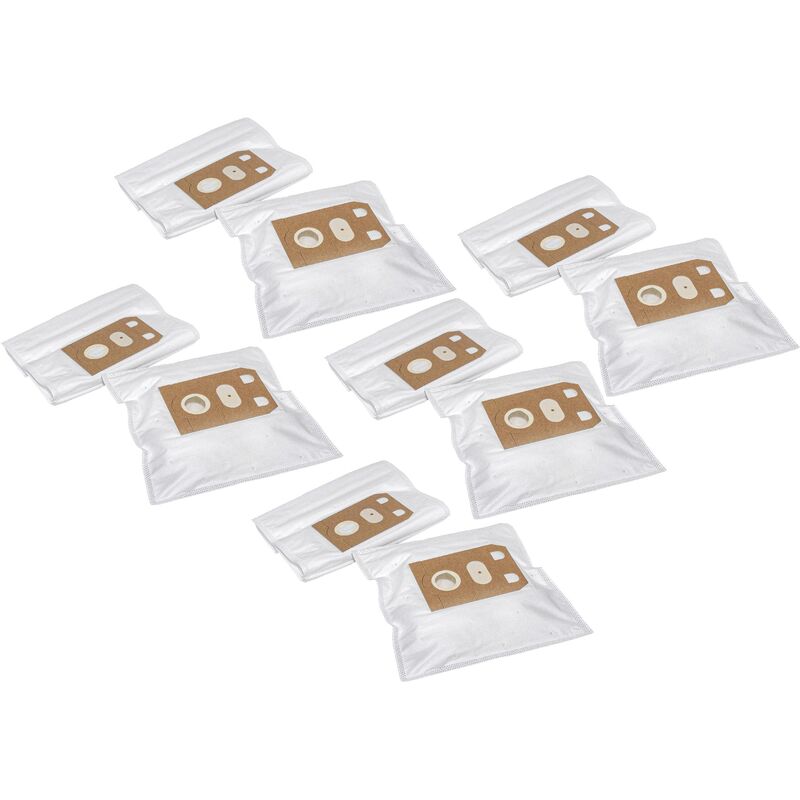 50x Vacuum Cleaner Bag compatible with ACEC U 223, U 225, U 226, U 230, U 235, U 236, U 250 Vacuum Cleaner - Microfleece, 28 cm x 20 cm, White - Vhbw