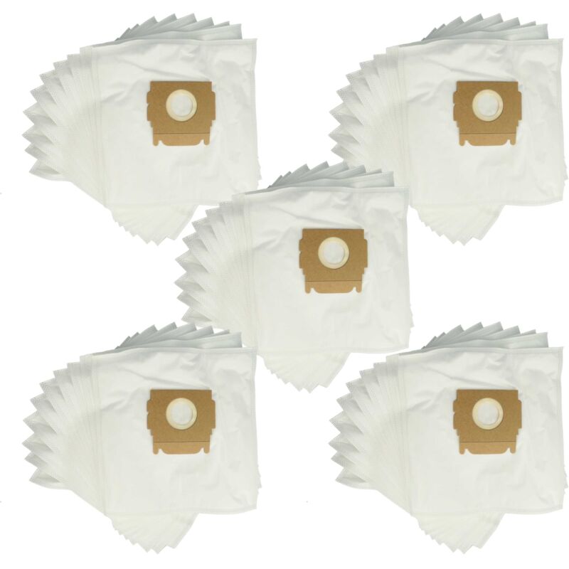 50x Vacuum Cleaner Bag compatible with Moulinex Power Class cl 1, cl 2, cl 3, cl 4, cl 5 Vacuum Cleaner - Microfleece, 29 cm x 20.5 cm, White - Vhbw