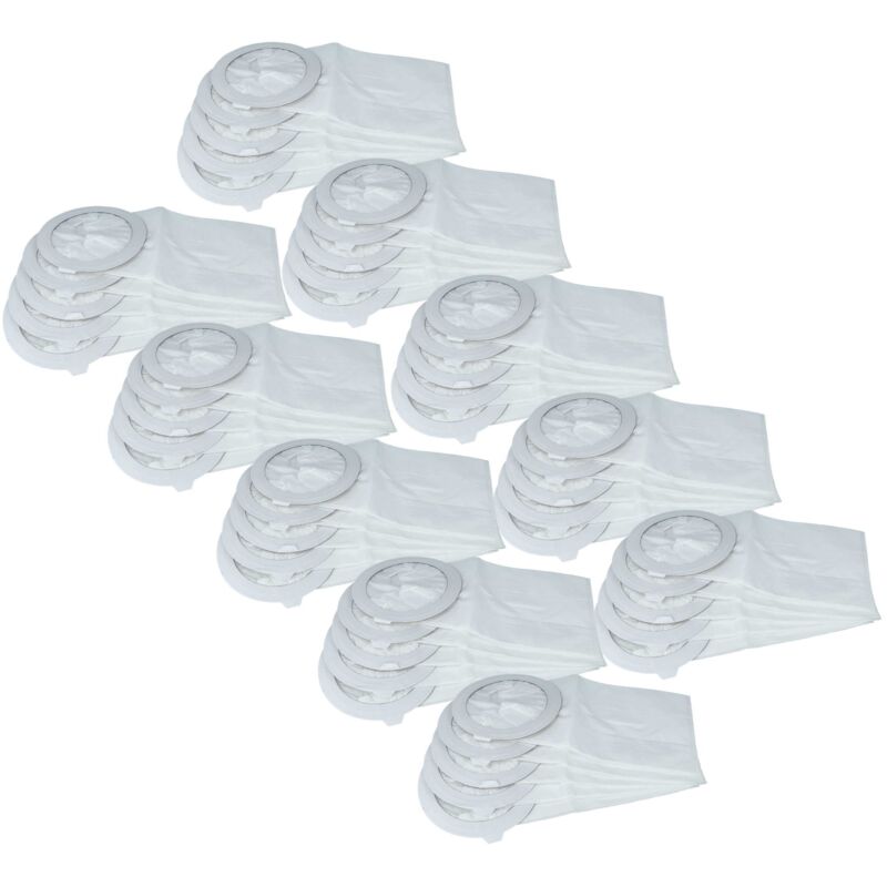 vhbw 50x Vacuum Cleaner Bag compatible with Nilfisk GD 10 Back, Back Vac 10 Vacuum Cleaner, 44.85 cm x 17.75 cm, White