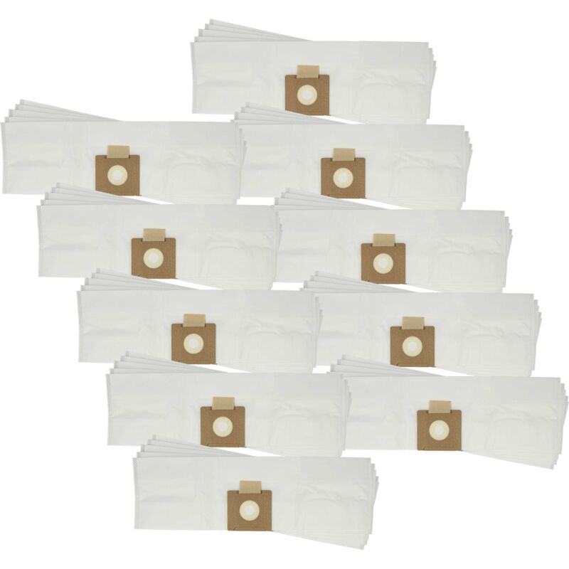 vhbw 50x Vacuum Cleaner Bag compatible with Tennant V-CAN-12, V-CAN-16 Vacuum Cleaner, 59 cm x 17.5 cm, White