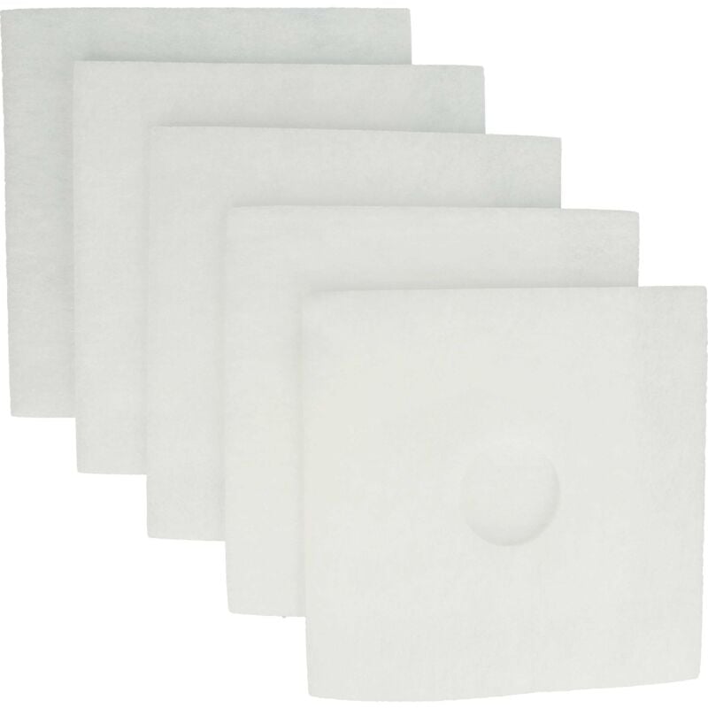 5x Air Filter compatible with Helios ELS-sys GBVEO60, ELS-sys GBVEZO60, ELS-sys GBVEZO100 Vent, Condensation Damp Control Ventilator - Vhbw