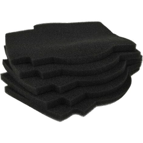 vhbw 5x Air Filter compatible with Lunos Silvento Vent, Condensation Damp Control Ventilator - Black - Replacement for 2/FSI-R, 39721