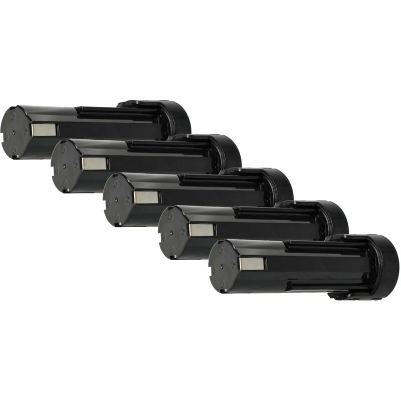 

vhbw 5x Batería compatible con Panasonic EY3652, EY3652DA, EY3652DR, EY503B, EY503BY, EY6220 herramientas eléctricas (3300mAh NiMH 2,4V)
