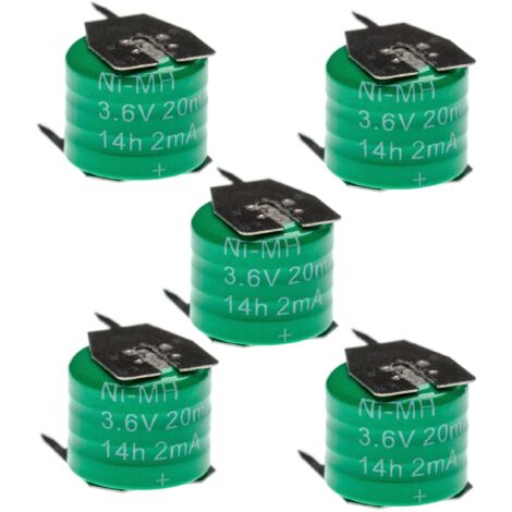 vhbw 5x Batería recargable reemplaza 3/V15H para modelismo (20 mAh, 3,6 V, NiMH), con conexión de 3 pines