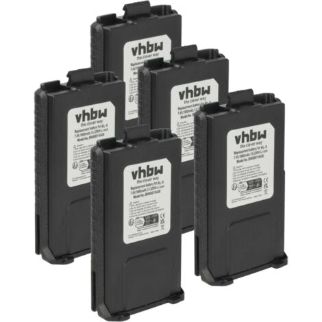 vhbw passend für Baofeng UV-5R, BF-F8, UV-5RA, UV-5RE, BF-F9 Funkgerät
