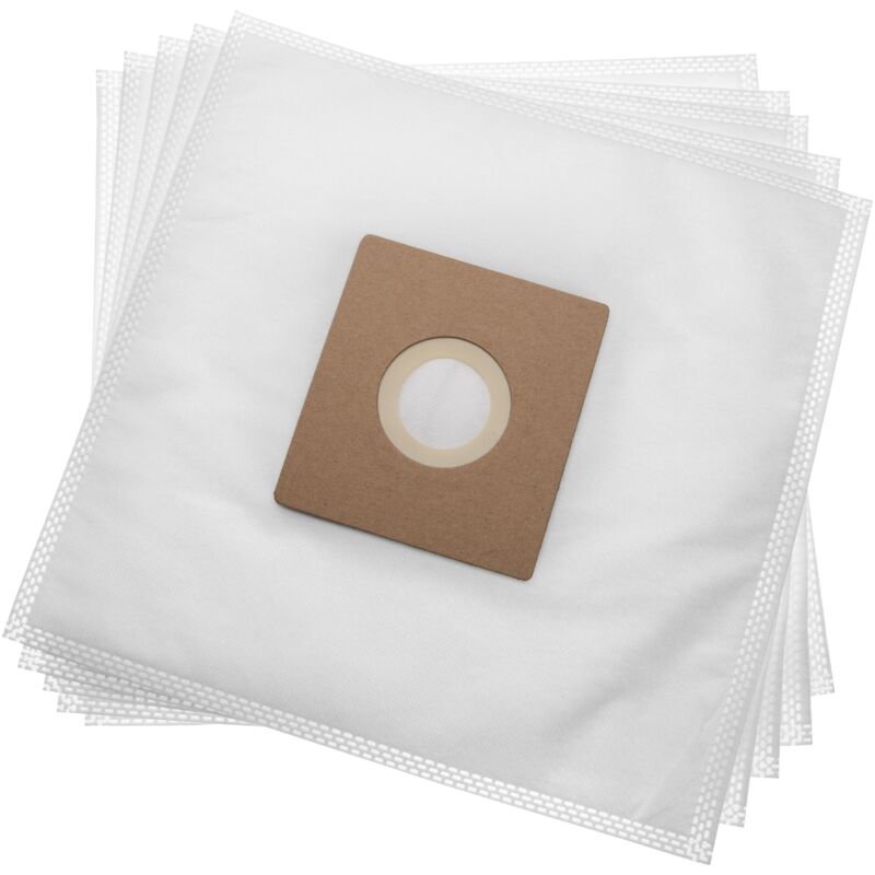 

5x Bolsa aspiradora reemplaza Hoover 35601663, H75 para aspiradora - vellón micro, 27 cm x 26,5 cm, blanco - Vhbw