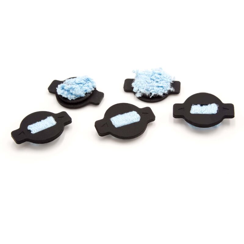 

5x cabezales con mecha de recambio compatible con iRobot Braava 390T aspiradoras - Vhbw