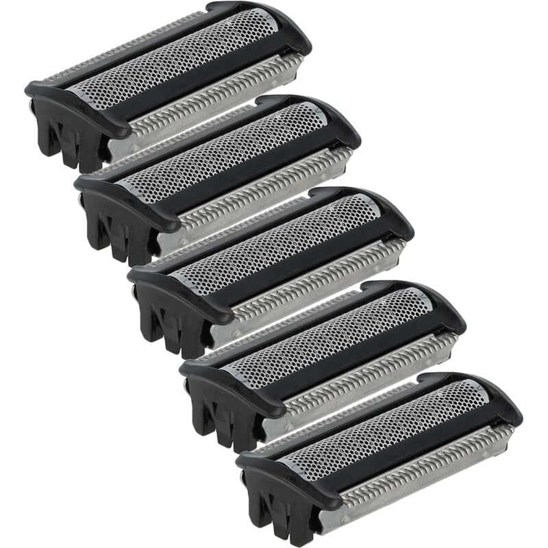vhbw 5x cabezales de repuesto compatible con Philips Click & Style S500/700 BG2023, BG2022, BG2024 máquina de afeitar, Negro Plata