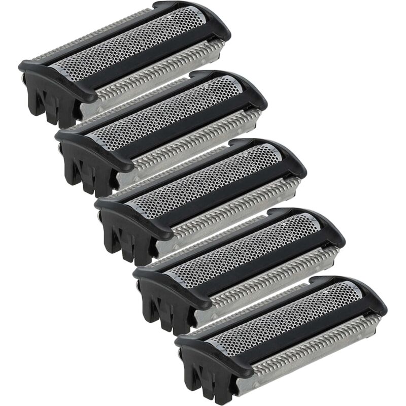 vhbw 5x cabezales de repuesto compatible con Philips TT2020/30, TT2020/31, TT2021/30, TT2020/35, TT2021 máquina de afeitar, Negro Plata