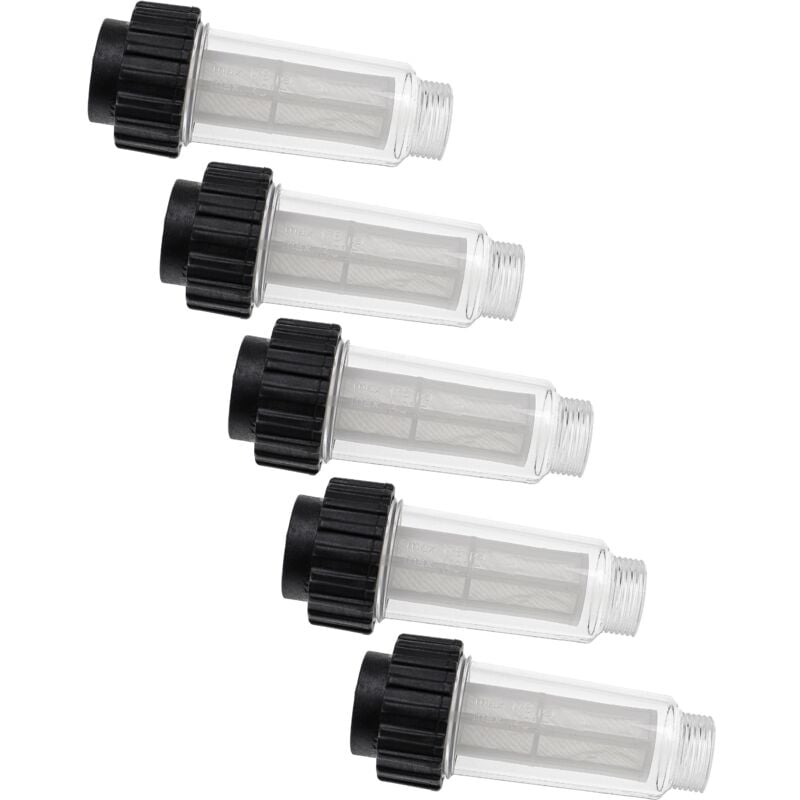 vhbw 5x Cartouche anticalcaire compatible avec Kärcher K 2.90 M, K 2.900 M T 50, K 2.900 M plus nettoyeur vapeur avec raccord d'eau 3/4"