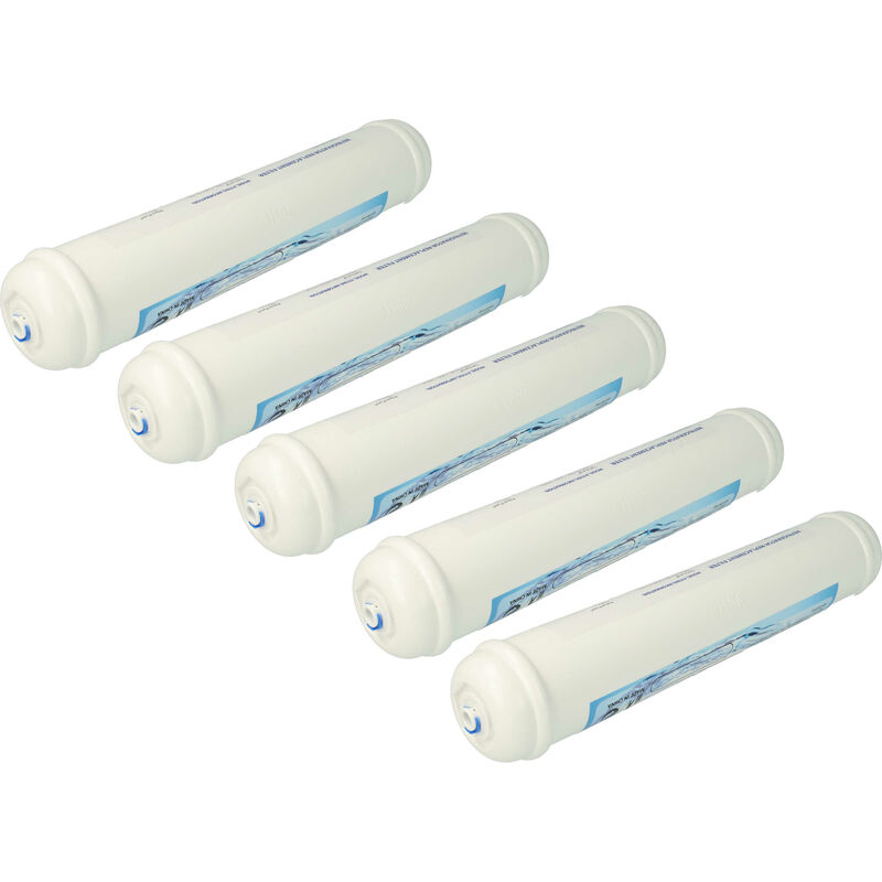 Image of 5x cartuccia filtro per l'acqua compatibile con Solitaire SOK250OR0N/01, SOK250OS0N/01, SOK250OY0N/01 frigorifero side-by-side - Vhbw
