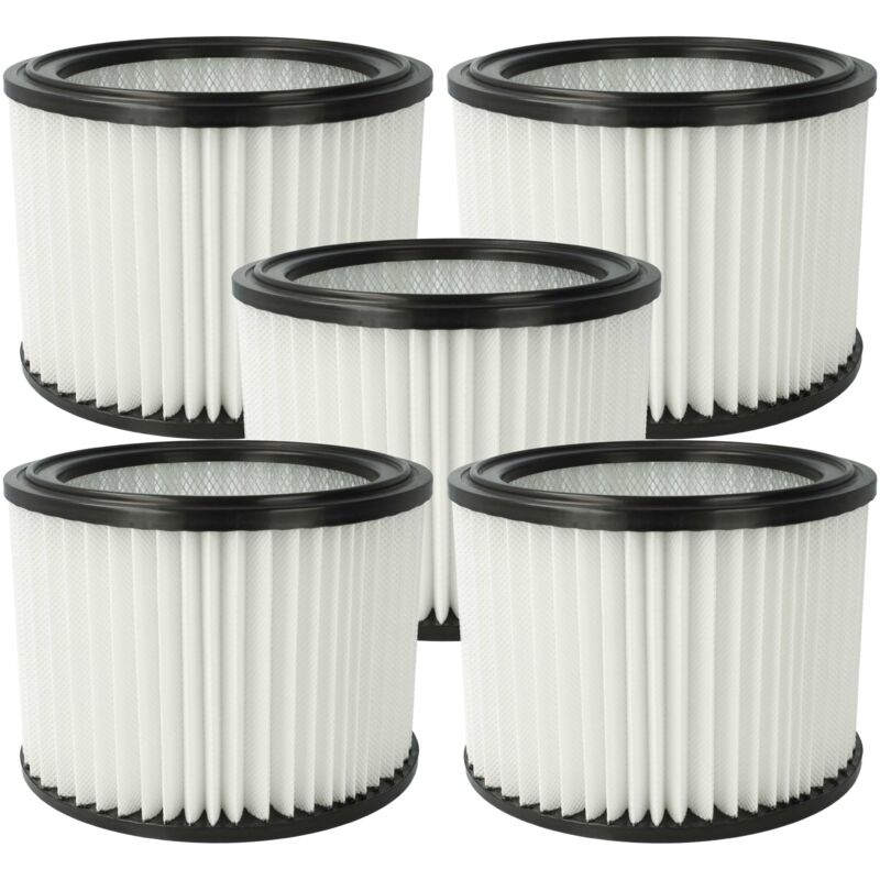 Vhbw - 5x Elemento filtrante compatible con Nilfisk Multi ii 30 t, ii 22 Inox, ii 22 aspiradora seco/mojado