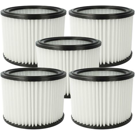vhbw 5x elemento filtrante sostituisce Nilfisk 107417194 per aspiratore secco/umido