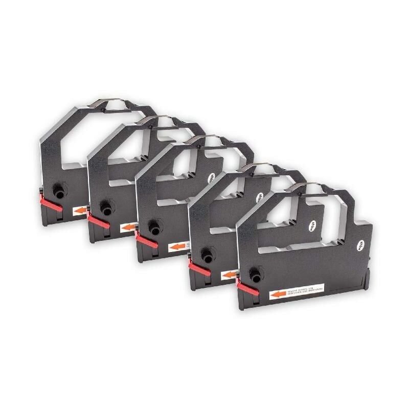 Vhbw - 5x Farbband Nylonband Tintenband kompatibel mit Nadeldrucker nec Astra 2252, 2253, 2293