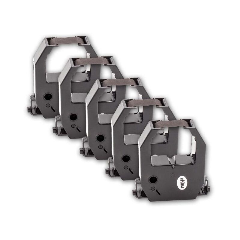 Vhbw - 5x Farbband Nylonband Tintenband kompatibel mit Nadeldrucker Pyramid 2400, 2600