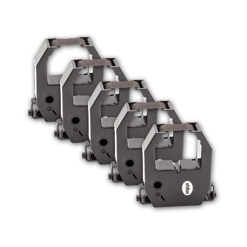Vhbw - 5x Farbband Nylonband Tintenband kompatibel mit Nadeldrucker TimeTech KL3300, KL5500, KL6600, KL7700