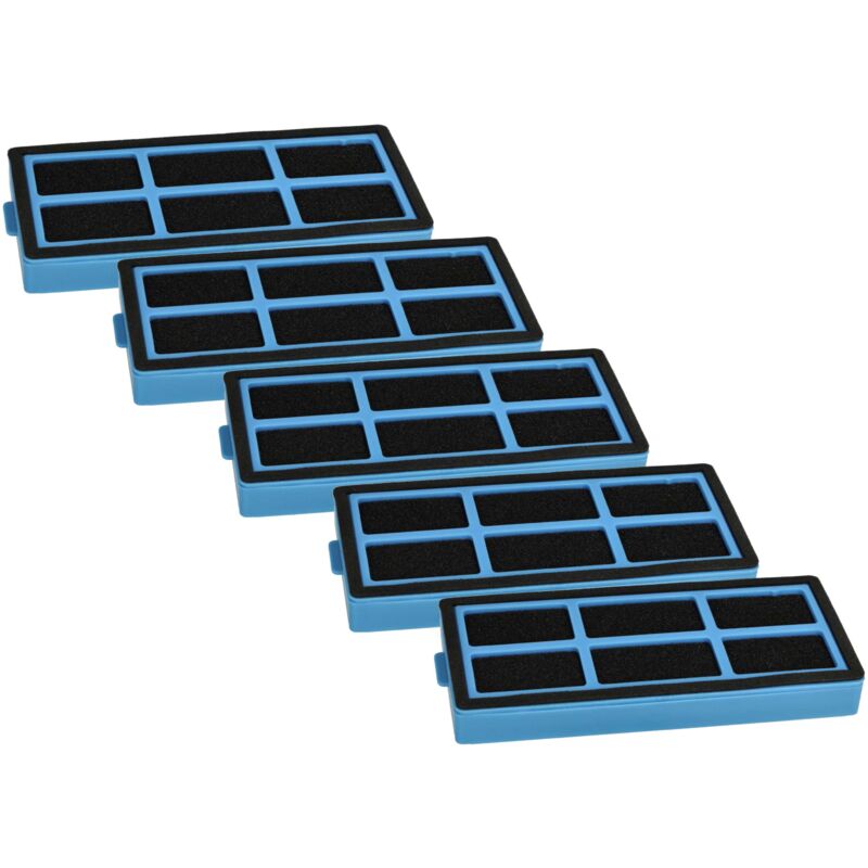 Vhbw - 5x Filter compatible with Proscenic 850T Robot Vacuum Cleaner - Filter Element
