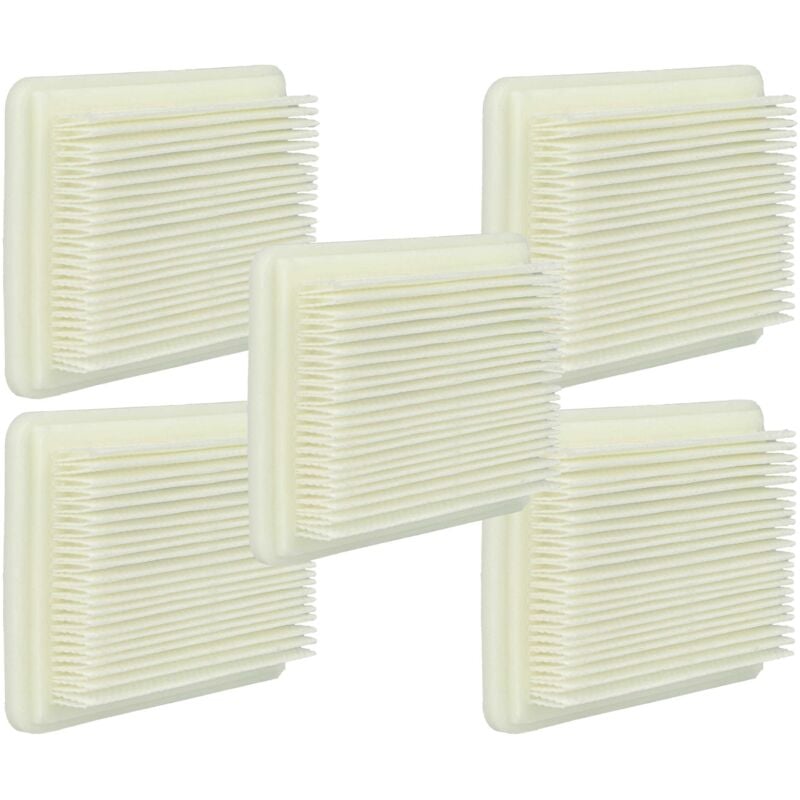 5x filtre compatible avec Bosch UniversalVac 18 aspirateur - filtre hepa blanc - Vhbw