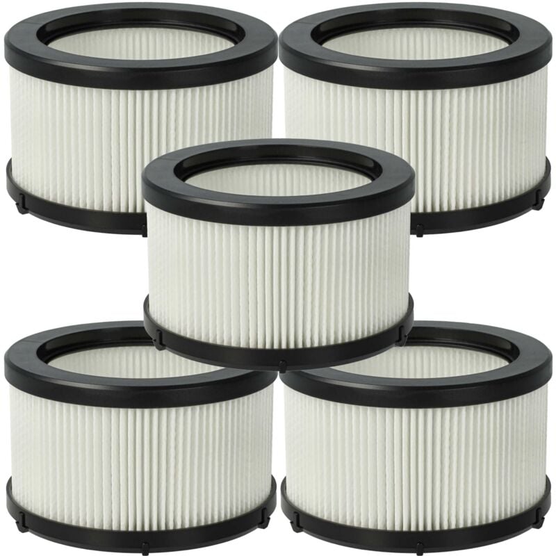 Vhbw - 5x filtre compatible avec Rowenta X-Force Flex 9.60 RH2037WO, RH2038WO, RH2039WO, RH2077WO aspirateur - filtre moteur hepa noir / blanc